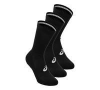 ASICS Chaussettes de sport Aeg Crew, 3 paires, noir/blanc, Taille L