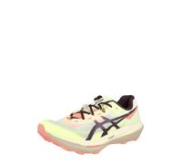 ASICS Chaussure de course 'FUJISPEED 4' jaune clair / saumon / noir, Taille 42
