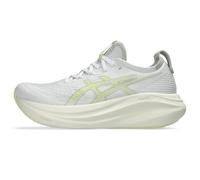Asics Chaussures de Course Gel-Nimbus 27 pour Homme, Blanc/Jaune, 45 EU