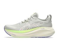Asics Chaussures de Course Gel-Nimbus 27 pour Homme, Nature Bain/Vert Citron, 46 EU
