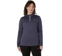 ASICS Maillot de course Core 1/2 Zip Winter Femmes bleu gris Taille L