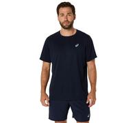 Maillot manches courtes asics core run bleu homme