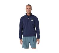 ASICS Court Core Graphic Half Zip Sweatshirt Midnight Heather hommes size XL