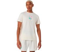 ASICS Court Core Graphic T-shirt Hommes-crème, multicouleur S
