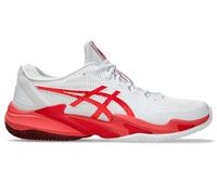 ASICS Homme Court FF 3 Clay Novak Sneaker, Blanc/Rouge ÉLECTRIQUE, 43.5 EU