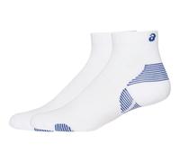 Asics - 2-Pack Cushion Run Quarter Sock - Chaussettes de running - EU 47-49 - IV - brilliant white / asics blue