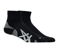 Chaussettes asics aeg cushioned run quarter blanc noir 2 paires