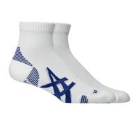 Asics - Cushioned Run Quarter Sock - Chaussettes de running - EU 43-46 - brilliant white / asics blue