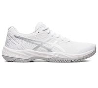 ASICS Femme Gel-Game 9 Sneaker, Blanc/Argent Pur, 44.5 EU