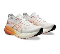 ASICS Femme Gel-Kayano 31 Sneaker, Blanc/Orange DÉLAVÉ, 40 EU