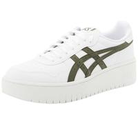 ASICS Femme Japan S PF Sneaker, White Olive Canvas, 41.5 EU