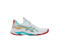 ASICS Femme Netburner Ballistic FF 4 Sneaker, White Sea Glass, 39.5 EU