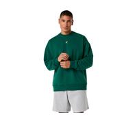 ASICS Fleece Crew - Neck Top Relaxed Jewel Green hommes size L