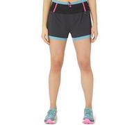 Asics Fujitrail 2-n-1 Short Performance Black/gris Blue Taille: L | Shorts Outlet | Femme | Bleu