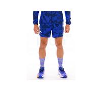 Asics Short de running Fujitrail All Over Print 5in Bleu/Noir Taille M