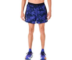 ASICS Fujitrail AOP 5in Short de running Hommes-bleu foncé, bleu, Taille L
