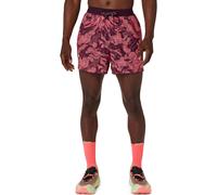 ASICS Fujitrail AOP 5in Short de running Hommes - corail, rouge vin, Taille S