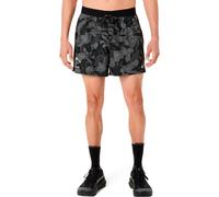 ASICS Fujitrail AOP 5in Short de running Hommes-noir, gris, Taille M