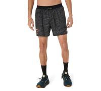 ASICS Fujitrail AOP 5in Short De Running Hommes-Noir XL