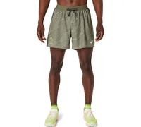 ASICS Fujitrail AOP 5in Short De Running Hommes - Vert, Taille S