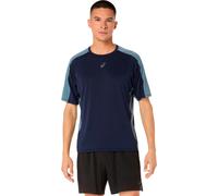 Asics Maillot de course Fujitrail Elite Hommes – Bleu foncé/Gris – Taille M
