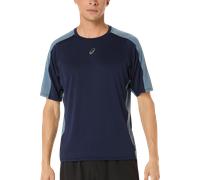 Asics Maillot de course Fujitrail Elite Hommes Bleu foncé, gris Taille S