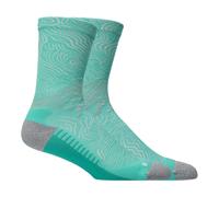 ASICS Fujitrail Graphic Crew Sock Aurora Green / Light Dust unisex size XL