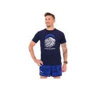 Asics Fujitrail Logo Short Sleeve T-shirt Bleu L Homme