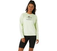 Asics Fujitrail Logo Long Sleeve Top Femme Vert - Maillots de running femmes M