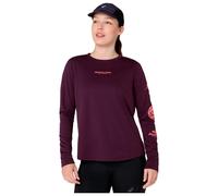 Asics - Fujitrail Logo Long Sleeve W's Dark Aubergine - XS - Tee-shirt de trail