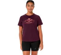 Asics - Women's Fujitrail Logo S/S Top - T-shirt de running - M - dark aubergine