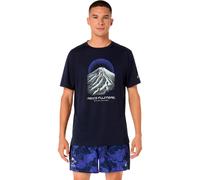 ASICS Fujitrail Logo Maillot de course Hommes - bleu foncé, bleu M