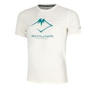 ASICS Fujitrail Logo Maillot de course Hommes - crème, turquoise, Taille M
