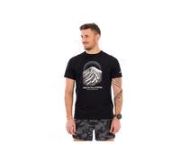 Asics T-shirt de running Fujitrail Logo manches courtes performance noir/crème/carbon Taille S