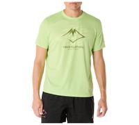 T-shirt ASICS Fujitrail Logo manches courtes vert jaunâtre - S