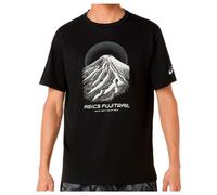Asics - Fujitrail Logo S/S Top - T-shirt de running - XL - performance black / cream / carbon