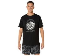 Asics T-shirt de running Fujitrail Logo manches courtes performance noir/crème/carbon Taille S