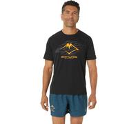 ASICS Fujitrail Logo SS Top 2011C981-001 T-Shirt pour Homme, Noir, Taille M EU, Noir, M