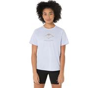 T-shirt ASICS Fujitrail Logo manches courtes blanc pur femme - XS