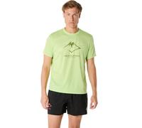 T-shirt ASICS Fujitrail Logo manches courtes vert jaunâtre - M