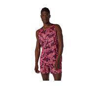 ASICS Fujitrail Singlet Blazing Coral / Dark Aubergine hommes size 2XL
