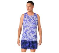 Asics - Fujitrail Singlet Cobalt Burst Cream - L - Tee-shirt de trail