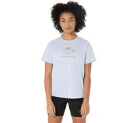 Asics Fujitrail T-shirt Logo Femmes S Bleu Marine