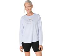 ASICS Fujitrail t-shirt logo ML femme XL Bleu Marine