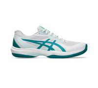 Asics Chaussures de padel Game FF – Blanc / Bleu Petrol – Homme 40,5