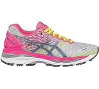 ASICS Gel-Nimbus 18 Femmes Running Trainers T650N Sneakers Chaussures (UK 3 US 5 EU 35.5, Silver Titanium Hot Pink 9397)