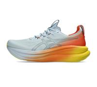 Asics Chaussures de running Gel-Nimbus 28 Sunny Sizzle Bleu pastel et orange Taille 43,5