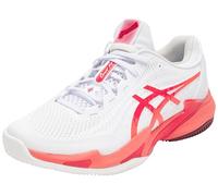 ASICS Homme Court FF 3 Clay Novak Sneaker, Blanc/Rouge ÉLECTRIQUE, 42.5 EU