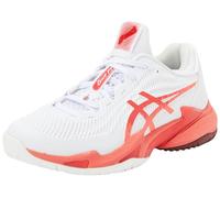 ASICS Homme Court FF 3 Novak Sneaker, Blanc/Rouge ÉLECTRIQUE, 42 EU