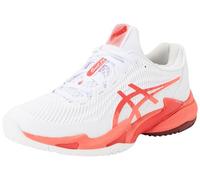 ASICS Homme Court FF 3 Novak Sneaker, Blanc/Rouge ÉLECTRIQUE, 43.5 EU